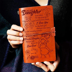 Dad To Daughter - I Love You- Vintage Journal