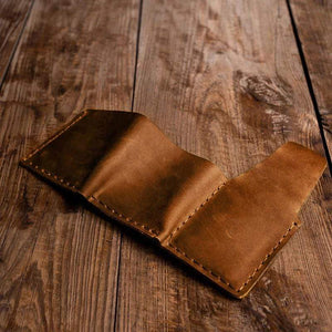 Mom To Son - Premium Cow Leather Trifold Wallet