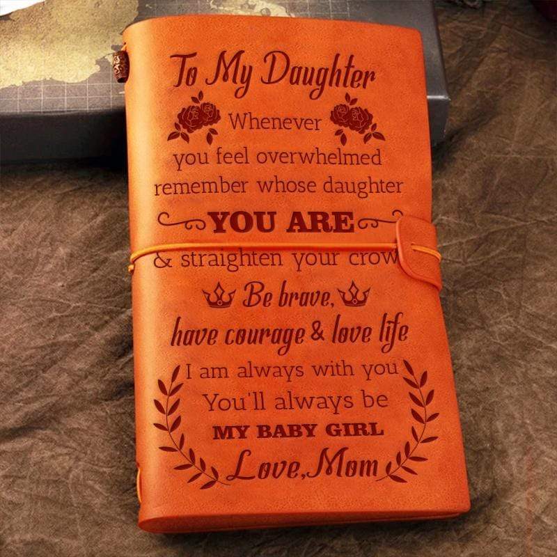 MOM To Daughter - Straighten Your Crown- Vintage Journal