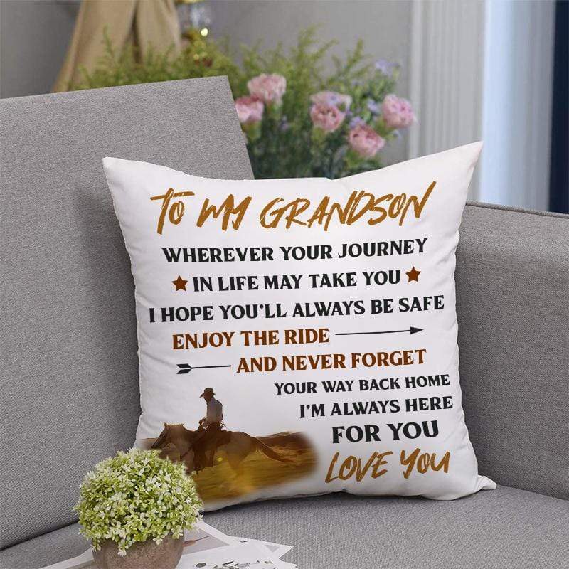 To My Grandson - Enjoy The Ride - Pillow Case