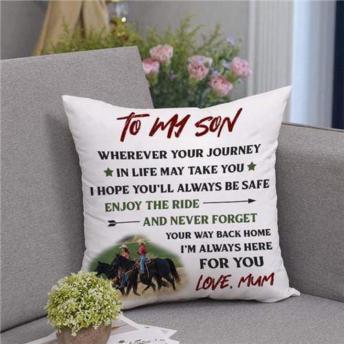 Mum To Son - Enjoy The Ride - Pillow Casee