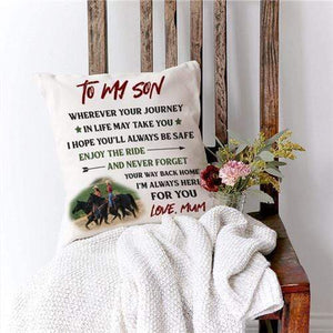 Mum To Son - Enjoy The Ride - Pillow Casee