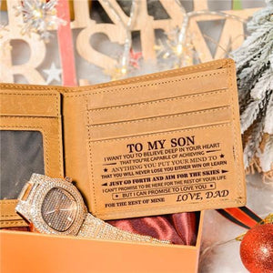 Dad To Son - Never Lose - Wallet Watch Gift Set