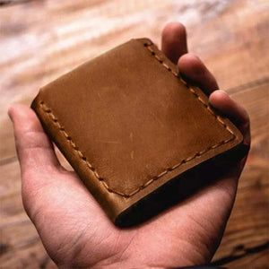 Mom To Son - Premium Cow Leather Trifold Wallet