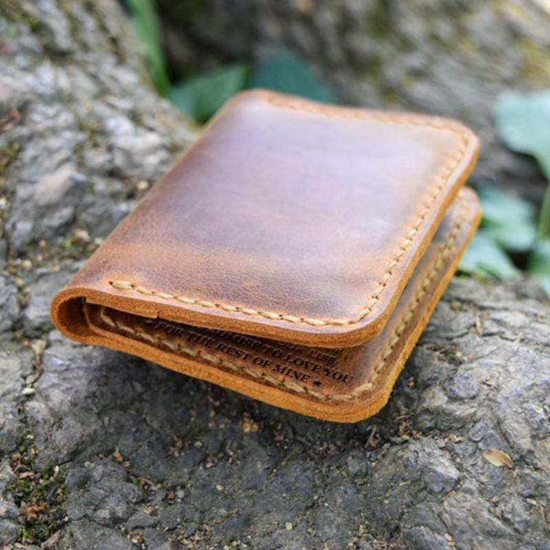 To Grandson - Premium Cow Leather Bifold Wallet