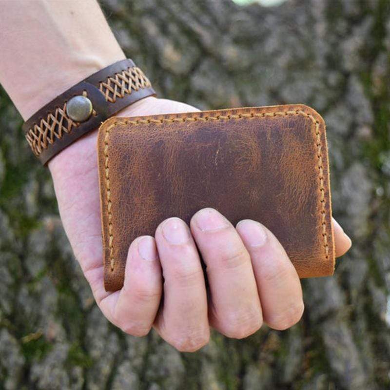 Mom To Son - Premium Cow Leather Bifold Wallet