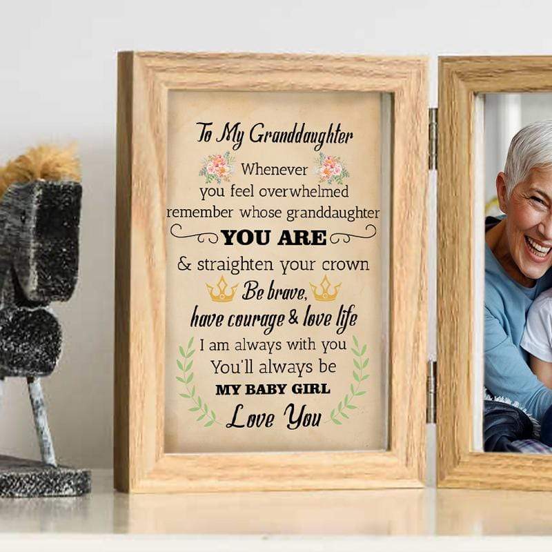 To My Granddaughter - Straighten Your Crown - Photo Frame