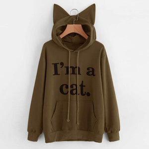 I'm a Cat - Cat Ear Hoodie Sweatshirt